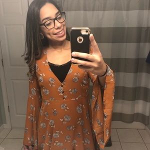 Long Sleeve Mini Skater Dress